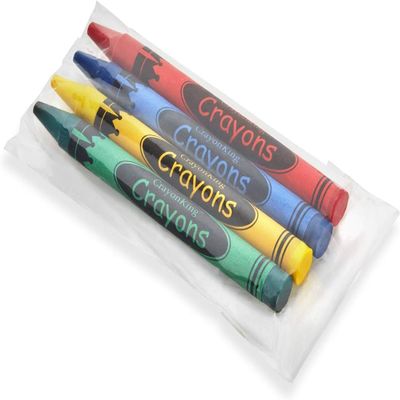CrayonKing 25 Sets of 4-Packs (100 Bulk Crayons) Non-Toxic, Individually Wrapped, Perfect for Parties, Restaurants, Classrooms & More