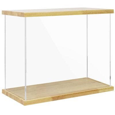 BenchPro Clear Acrylic Display Case for Trophy, Collectibles, Assemble Cube Display Box Stand Dust Proof Protection Showcase for Action Figures Toys. (1" Thick Wood, 21" H x 24" L x 12" D)