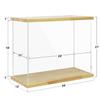 BenchPro Clear Acrylic Display Case for Trophy, Collectibles, Assemble Cube Display Box Stand Dust Proof Protection Showcase for Action Figures Toys. (1" Thick Wood, 21" H x 24" L x 12" D) view 3