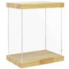 BenchPro Clear Acrylic Display Case for Trophy, Collectibles, Assemble Cube Display Box Stand Dust Proof Protection Showcase for Action Figures Toys. (1.75" Thick Wood, 21" H x 17" L x 12" D) view 1