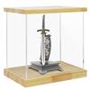 BenchPro Clear Acrylic Display Case for Trophy, Collectibles, Assemble Cube Display Box Stand Dust Proof Protection Showcase for Action Figures Toys. (1.75" & 1" Thick Wood, 16" H x 17" L x 12" D) view 2