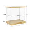 BenchPro Clear Acrylic Display Case for Trophy, Collectibles, Assemble Cube Display Box Stand Dust Proof Protection Showcase for Action Figures Toys. (1.75" & 1" Thick Wood, 16" H x 17" L x 12" D) view 3