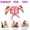 Novelty Cute Squishy Toy Pink Pig Gifts for Kids Adults, Decompress and Stress Stretch Animal Anxiety Relief Autism Disorders, Funny Pig Man Sensory Stress Toy for Girl Boy view 2