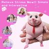 Novelty Cute Squishy Toy Pink Pig Gifts for Kids Adults, Decompress and Stress Stretch Animal Anxiety Relief Autism Disorders, Funny Pig Man Sensory Stress Toy for Girl Boy view 4