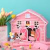 Faccito Pink Farm Piata Bundle Fiesta Piata Set Includes Bat Stick, Barnyard Piata and Blindfold Mask for Farmhouse Country Kids Cinco De Mayo Birthday Party Mexican Piata Game Supplies Decoration view 4