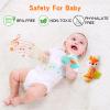 Baby Rattles 0-6 MonthsBaby Soft Rattles ShakerHand Grab Sensory Shaker,Teething Toys for Babies 6-12 monthsSensory Plush Animal Toys For 0 3 6 9 12 Months Newborn Toys, 2PCS view 3