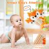 Baby Rattles 0-6 MonthsBaby Soft Rattles ShakerHand Grab Sensory Shaker,Teething Toys for Babies 6-12 monthsSensory Plush Animal Toys For 0 3 6 9 12 Months Newborn Toys, 2PCS view 4