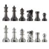 Bobby Fischer Ultimate Metal Staunton Chess Set with 3.75 in. King  Weighted Chess Pieces Only, Silver & Black, Luxury Chess Set, & Premium Tournament Chess Set for Adults view 1