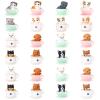 Sratte 24 Pcs Cat Dog Figurines Playset Miniature Resin Puppy Kitten Figures Cute Teacup Dog Cat Cake Topper Realistic DIY Mini Animals Coffeecup Pets for Birthday Gift Micro Landscape Craft Ornament view 1