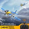 ANTSIR Remote Control Airplane for Adults P51 Mustang, 4 Channel RC Plane with 6-Axis Gyro Aerobatic, WW2 Warbird Fighter Glider Park Flyer Gift view 2
