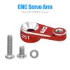WOAEIUOS 25T Servo Arm Servo Horn Upgrade Accessories for 1/18 TRX4M RC Crawler Car, Black & Red view 3