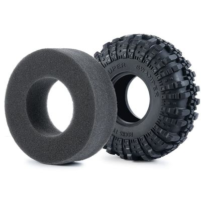 1.9inch/2.2inch Rubber Tyres Wheel Tires for Axial SCX10 Wraith Traxxas TRX-4 1/10 RC Crawler Car Parts Accessories (Color : 1.9inch 4PCS)