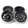 1/2/4pcs 1.9'' Alloy Metal Beadlock Wheel Rims for 1/10 Scale AXIAL SCX10 D90 CC01 RC Crawler Car Upgrade Parts (Color : Black 1PCS) view 4