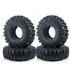 4Pcs 2.2inch 137 * 49mm Beadlock Rubber Tyres Wheel Tires for Axial SCX10 Traxxas TRX-4 1/10 RC Crawler Car Parts view 1