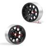 1/2/4pcs 1.9'' Alloy Metal Beadlock Wheel Rims for 1/10 Scale AXIAL SCX10 D90 CC01 RC Crawler Car Upgrade Parts (Color : Silver 2PCS) view 2
