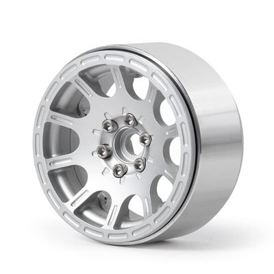 1/2/4pcs 1.9'' Alloy Metal Beadlock Wheel Rims for 1/10 Scale AXIAL SCX10 D90 CC01 RC Crawler Car Upgrade Parts (Color : Silver 1PCS)