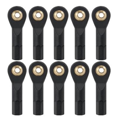 10Pcs Plastic M2/M3 Link Rod Ball End Joint for Axial SCX10 TRAXXAS TRX-4 1/10 RC Rock Crawler Car Accessories (Color : 30mm M3)
