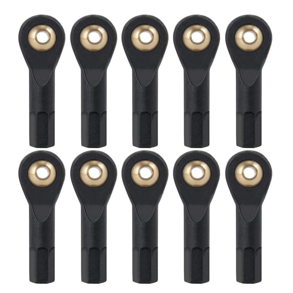 10Pcs Plastic M2/M3 Link Rod Ball End Joint for Axial SCX10 TRAXXAS TRX-4 1/10 RC Rock Crawler Car Accessories (Color : 30mm M3)