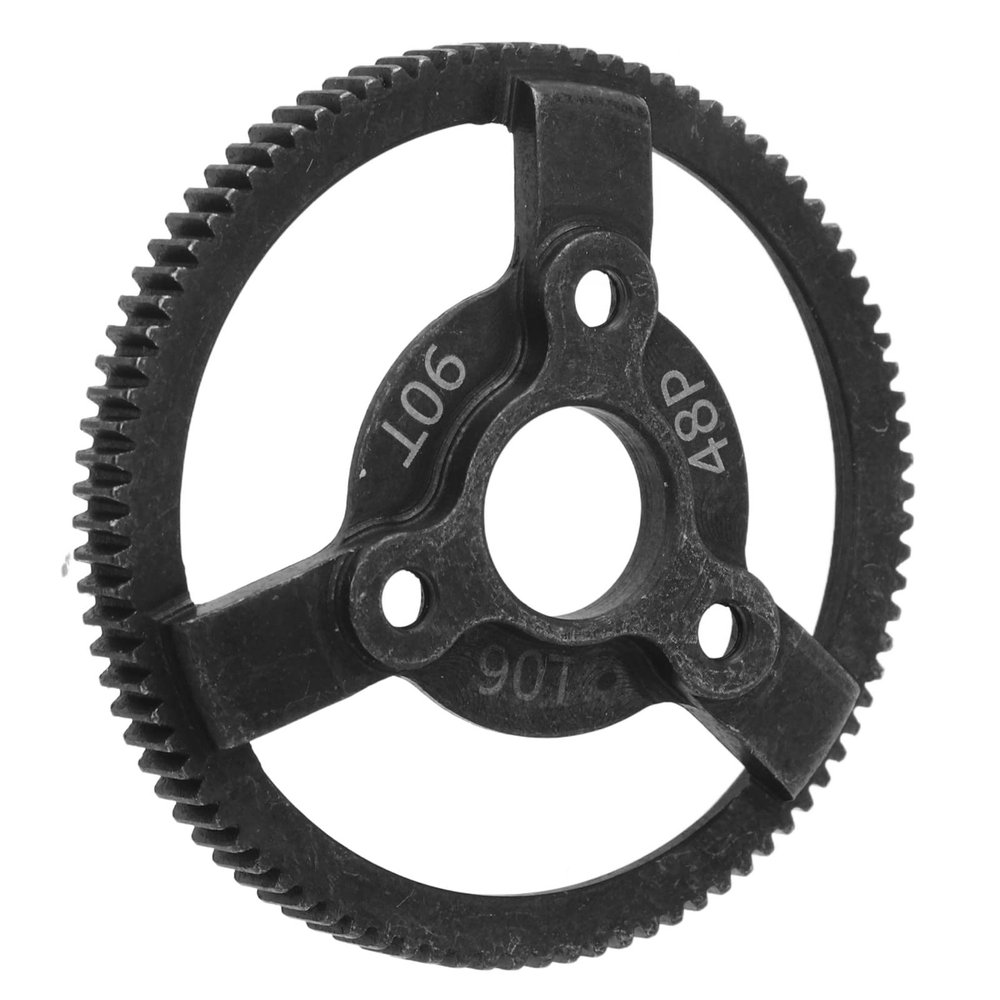48P Steel Spur Gear, 48P Steel Spur Gear Hardened RC Steel Spur Gear Set for Traxxas 2WD 1/10 RC Car Upgraded Parts (90T)