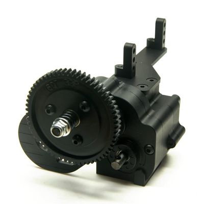 Metal 2 Speed Gearbox Transmission Motor Gear for Axial Wraith SCX10 1/10 RC Crawler Car Upgrade Parts (Color : Gearbox)