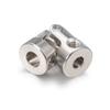 KRYDN 2Pcs Stainless Steel RC Model Boat Cardan Gimbal Shaft Couplings Universal Joint Motor Connector with Screws (Color : 8x6) view 2