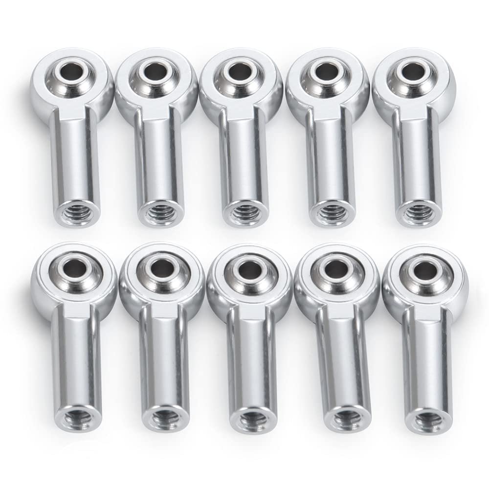 10pcs Metal CW M4 Link Tie Rod End Ball Joint Ends for Axial SCX10 II D90 D110 Tamiya CC01 1/10 RC Crawler Car Truck