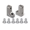 2Pcs Aluminum Servo Mount Bracket for Axial SCX10 90047 Wrangler 1/10 RC Crawler Car Truck Replacement Parts (Color : Silver) view 2