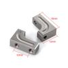 2Pcs Aluminum Servo Mount Bracket for Axial SCX10 90047 Wrangler 1/10 RC Crawler Car Truck Replacement Parts (Color : Silver) view 3