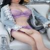1/6 Scale Female Clothes,Female Lace Bras Briefs Underwear Costume Outfit Clothing for 12inch PH TBL JO Seamless Action Figure Body (Purple) view 2