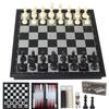 Travel Chess Set 3 in 1-10 Inch Chess Checkers Backgammon Set Magnetic - Travel Board Games Portable Travel Games view 1