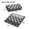 Travel Chess Set 3 in 1-10 Inch Chess Checkers Backgammon Set Magnetic - Travel Board Games Portable Travel Games view 4