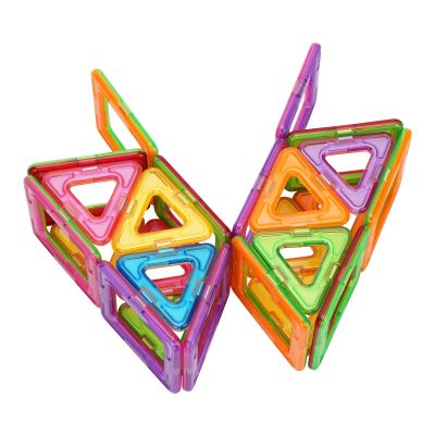 OFHW Magnetic Blocks Tough Building Tiles STEM Toys for 3+ Year Old Boys and Girls Learning by Playing Games for Toddlers Kids Toys Compatible with Major Brands Building Blocks (30PCS)
