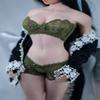 1/6 Scale Female Clothes,Female Lace Bras Briefs Underwear Costume Outfit Clothing for 12inch PH TBL JO Seamless Action Figure Body (Green) view 2