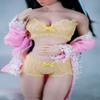 1/6 Scale Female Clothes,Female Lace Bras Briefs Underwear Costume Outfit Clothing for 12inch PH TBL JO Seamless Action Figure Body (Yellow) view 2