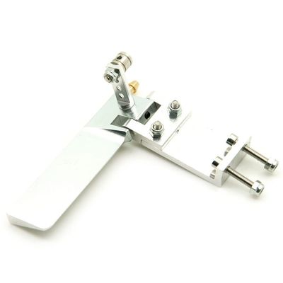 KRYDN 75mm 95mm Water Absorbing Rudder CNC Aluminum Suction Rudders for RC Electric Remote Control Boat Model Parts (Color : 75mm)