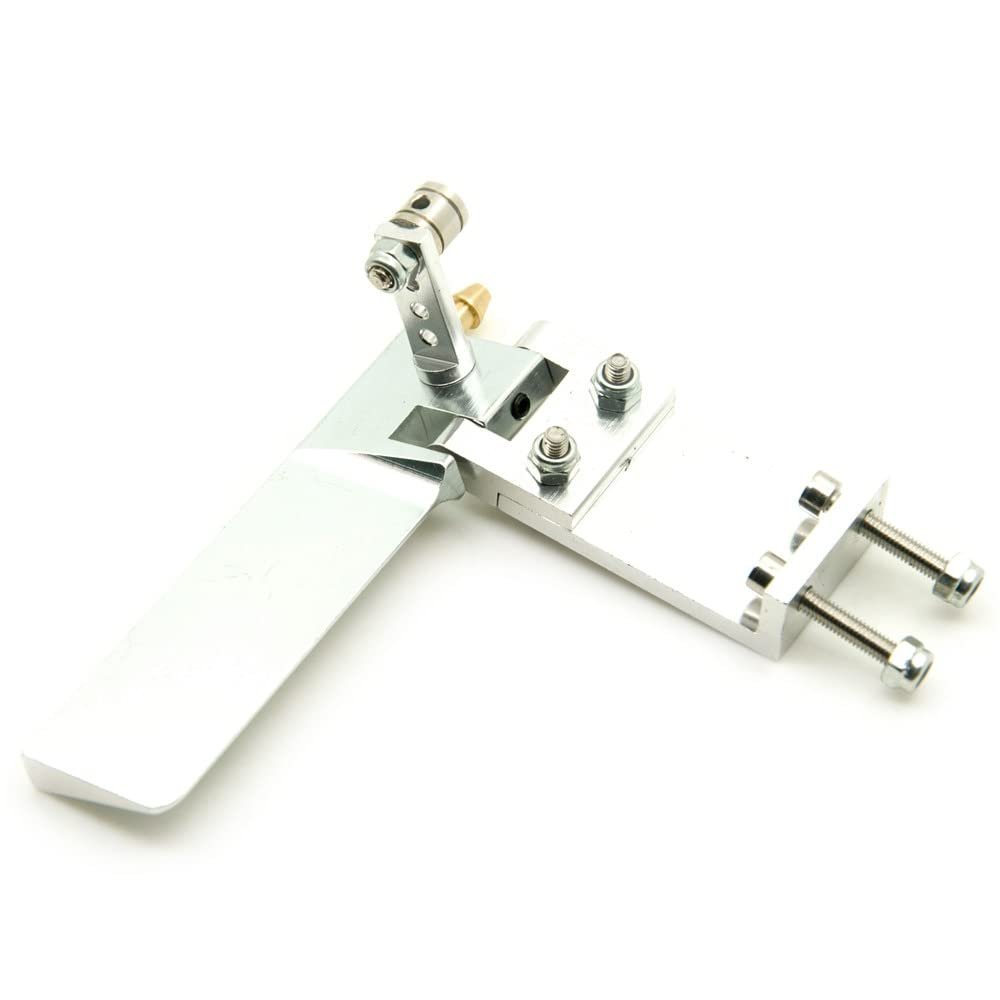 KRYDN 75mm 95mm Water Absorbing Rudder CNC Aluminum Suction Rudders for RC Electric Remote Control Boat Model Parts (Color : 75mm)