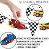 4pcs Race Car Party Banners Racing Car Party Decorations Black and White Pennant Racing Banner Race Cars Birthday Banners for Racer Birthday Sport boy Room Decor view 3