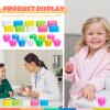 Pinkunn 200 Pcs Colorful Tooth Savers Box Plastic Tooth Holders Bulk for Boys Girls Kids Keepsake Goodie Bag Fillers Party Favor Dentist Office 7 Colors view 4