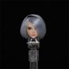 Fremego 1/12 Scale Female Head Sculpt,Anime Girl Pale Skin Head Carved for 6inch Seamless Action Figure Body Collection (F) view 2
