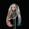 Fremego 1/12 Scale Female Head Sculpt,Anime Girl Pale Skin Head Carved for 6inch Seamless Action Figure Body Collection (E) view 2