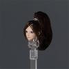 Fremego 1/12 Scale Female Head Sculpt,Anime Girl Pale Skin Head Carved for 6inch Seamless Action Figure Body Collection (H) view 2