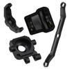 ShareGoo Brass Steering Blocks Knuckle Caster Blocks C-Hubs Diff Cover Steering Links Compatible with Traxxas TRX4M 1/18 RC Crawler Car Upgrade Parts view 2