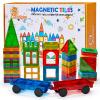 CuteTiger Mangetic Tiles, 100PCS Magnet Building Toys, Magnetic Building Set for Kids, Stacking Blocks, Perfect STEM Toys Gift for Boys and Girls view 1
