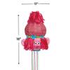 Multicolor Poppy 3D Pull Paper Pinata - 17" - Perfect for Parties & Events, 1 Pc. view 2