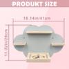 Wall Shelf (Cloud) for Toniebox, Charging Station and 12-18 Tonie Figures, Magnetic Wooden Floating Shelf Compatible with Toniebox MP3 Audio Player & Character, Storage Rack for Kids Play Room view 3