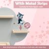 Wall Shelf (Cloud) for Toniebox, Charging Station and 12-18 Tonie Figures, Magnetic Wooden Floating Shelf Compatible with Toniebox MP3 Audio Player & Character, Storage Rack for Kids Play Room view 4