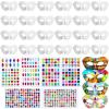 Leyndo 24 Pack Paper Mache Art Mask White Craft Masquerade Masks and Gem Stickers DIY Blank Mardi Gras Halloween Cosplay Party (Half Face Style) view 1