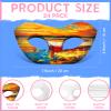 Leyndo 24 Pack Paper Mache Art Mask White Craft Masquerade Masks and Gem Stickers DIY Blank Mardi Gras Halloween Cosplay Party (Half Face Style) view 2