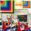 1-9 Addition Chart & 9x9 Multiplication Tables, Right-Angled Rainbow Square 100 Bubbles Math Games Multiplication Games for Multiplication Study Division Learning Math Manipulatives view 4