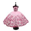 Fashion Tutu Ballet Dress for 11.5" Doll Clothes Outfits 1/6 Dolls Accessories Rhinestone 3-Layer Skirt Ball Party Gown (deep Pink) view 1